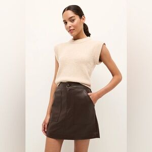 EUC Marie Oliver Braden faux leather mini skirt 4